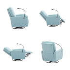 270 Degree Swivel Electric Recliner with a Phone Holder