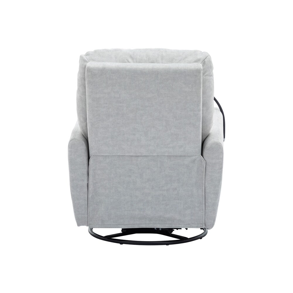 270 Degree Swivel Electric Recliner with a Phone Holder