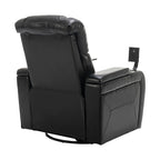 270 Degree Swivel Power Recliner Individual Seat Home Theater Recliner with Tray Table, Phone Holder, Cup Holder, USB Port