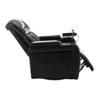 270 Degree Swivel Power Recliner Individual Seat Home Theater Recliner with Tray Table, Phone Holder, Cup Holder, USB Port