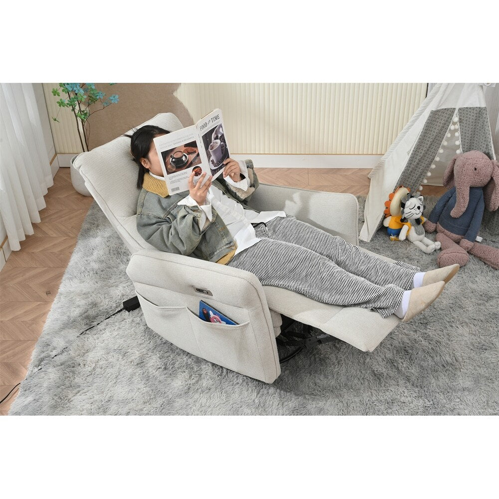 270° Power Swivel Rocker Recliner Chair for Adults, Swivel Rocking Recliner Chair, Electric Small Recliners for Small Spaces