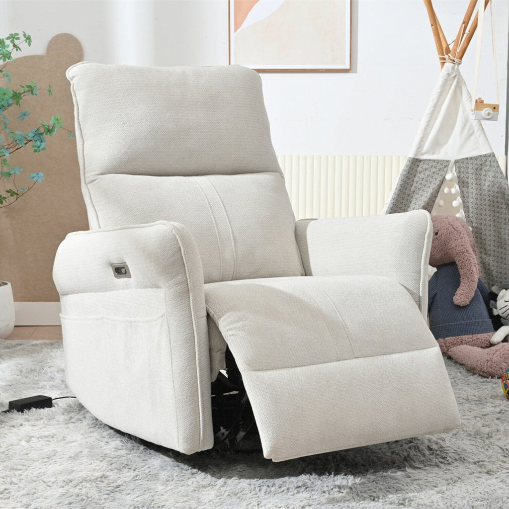 270° Power Swivel Rocker Recliner Chair for Adults, Swivel Rocking Recliner Chair, Electric Small Recliners for Small Spaces
