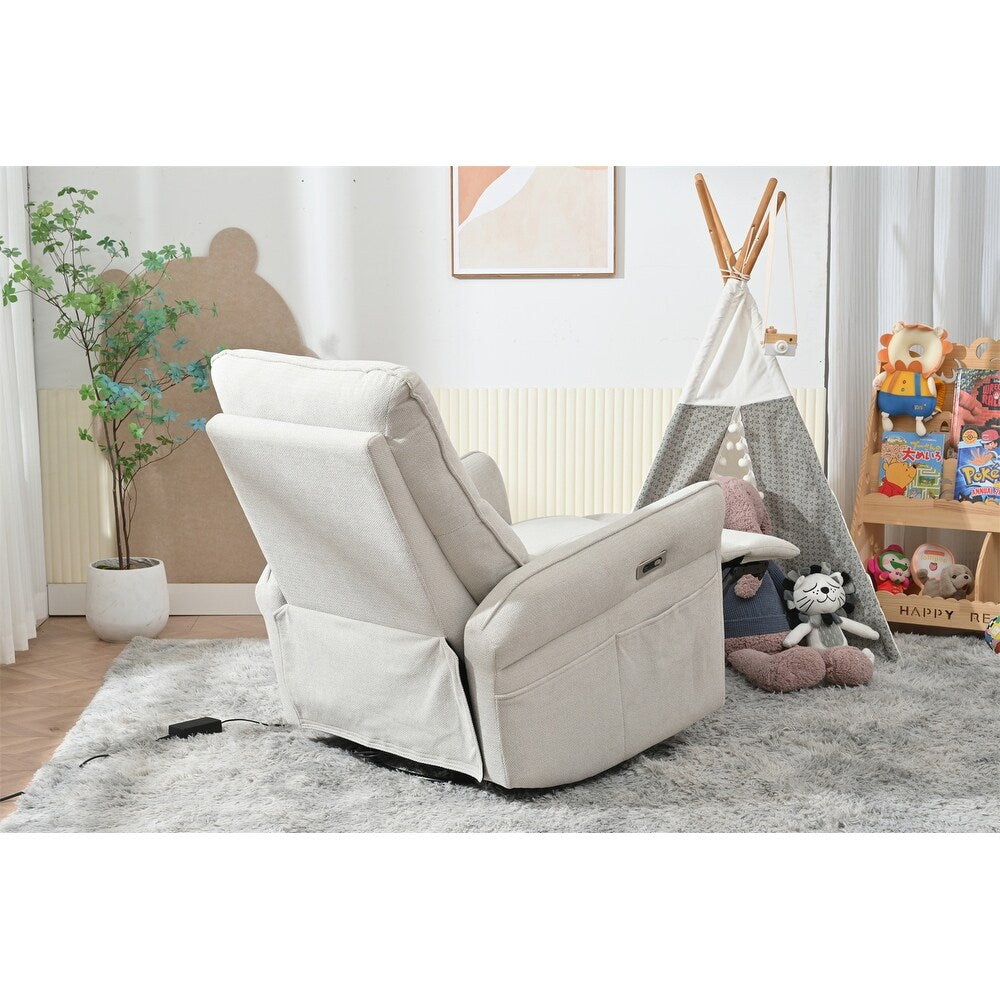 270° Power Swivel Rocker Recliner Chair for Adults, Swivel Rocking Recliner Chair,Electric Small Recliners