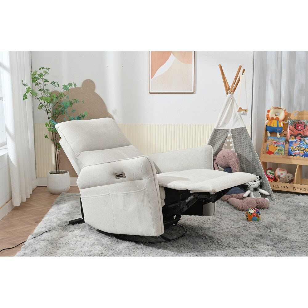 270° Power Swivel Rocker Recliner Chair for Adults, Swivel Rocking Recliner Chair,Electric Small Recliners