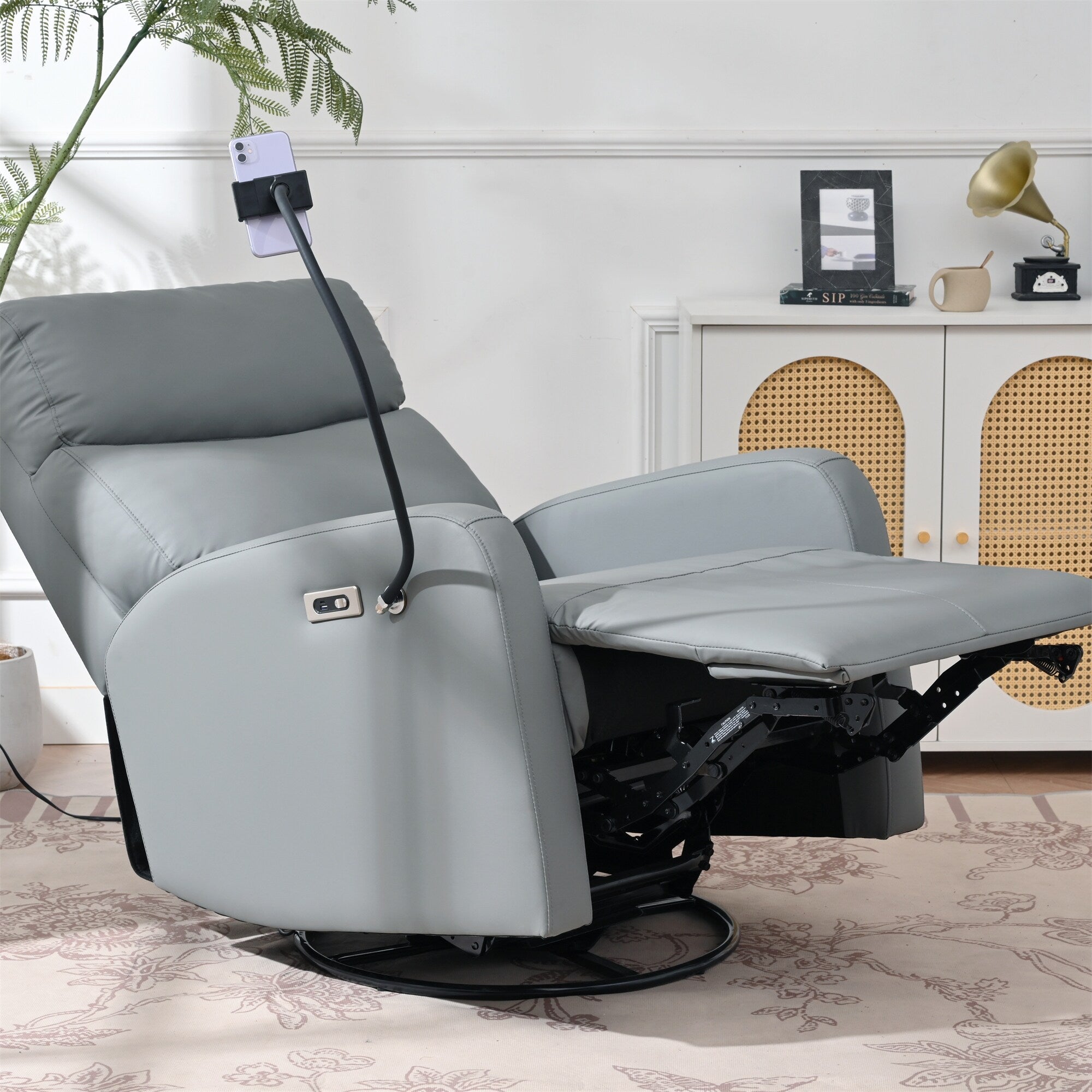 270° Power Swivel Rocker Recliner Chair