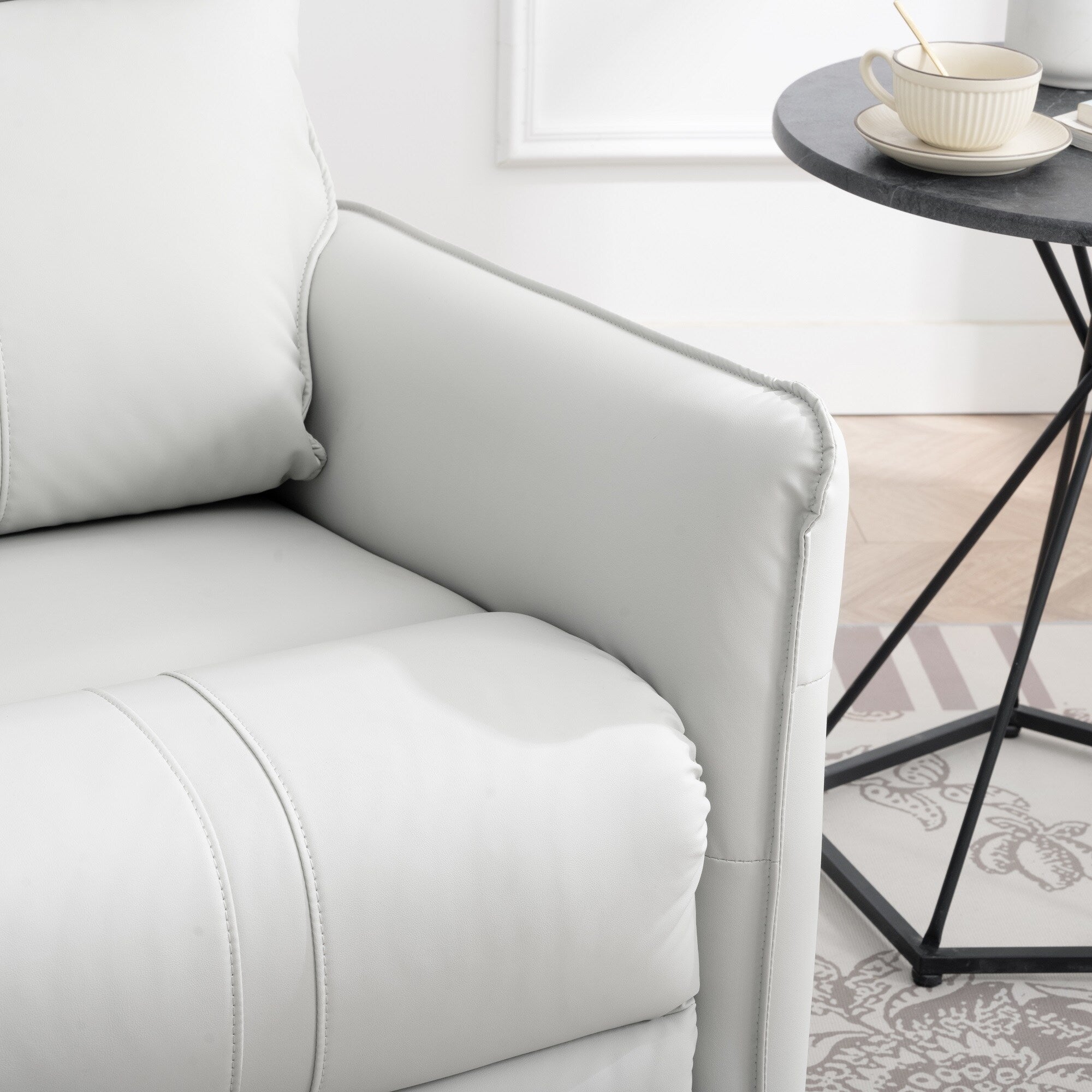 270° Power Swivel Rocker Recliner Chair, Electric Glider Reclining Sofa with USB Ports