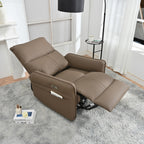 270° Power Swivel Rocker Recliner Chair, Electric Glider Reclining Sofa with USB Ports