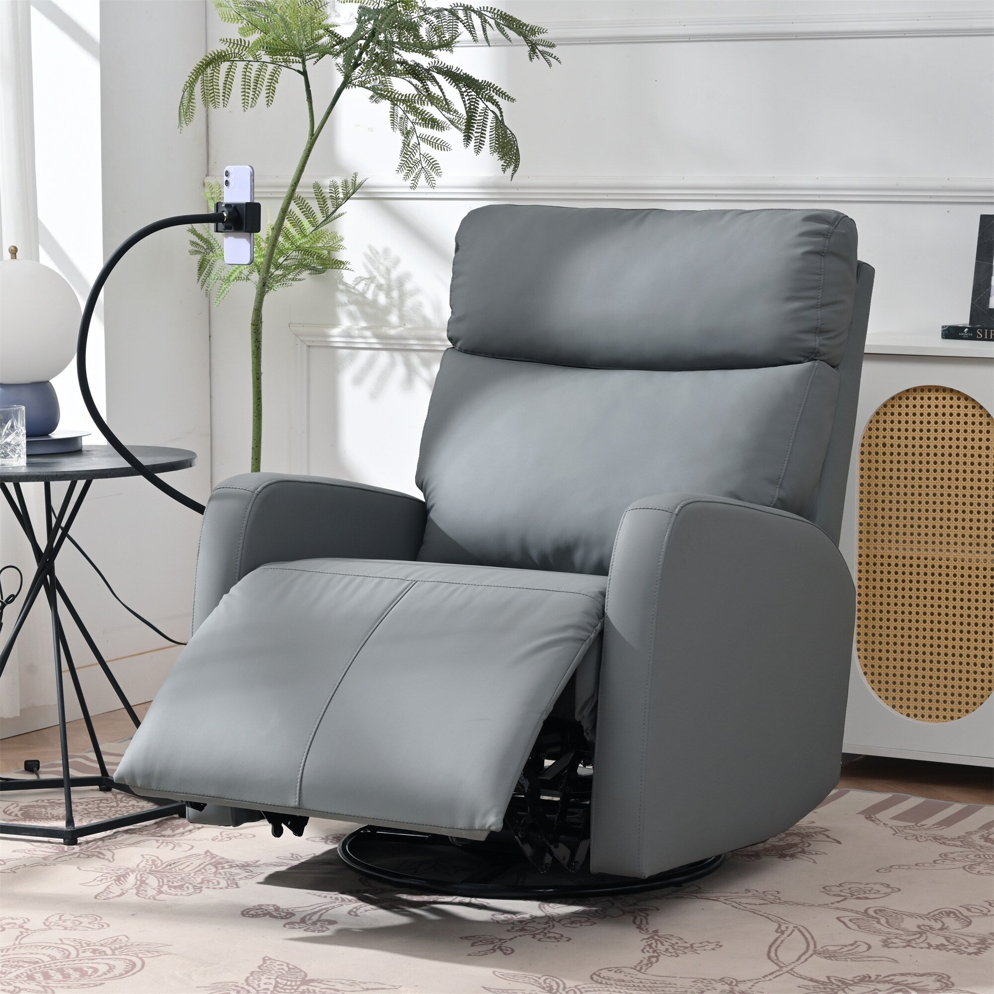 270° Power Swivel Rocker Recliner Chair