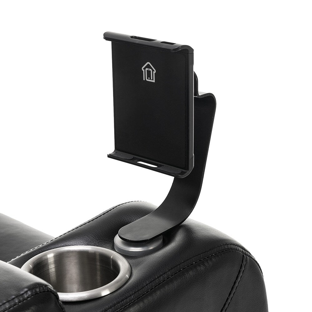 270° Swivel Power Recliner, Media Chair with Multi-Tray and Storage