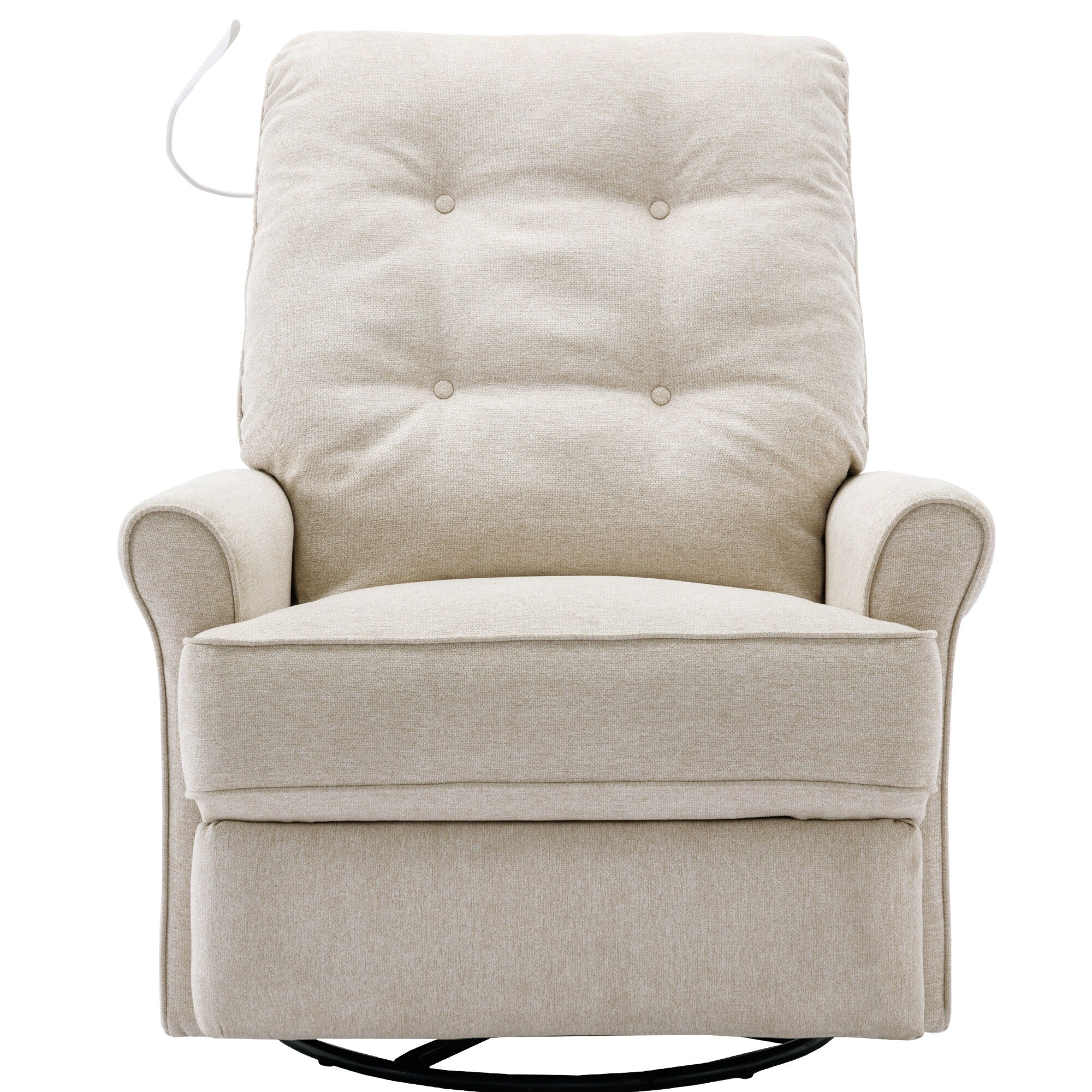 270° Swivel Recliner with USB Ports, Touch Lamp, Side Pocket Storage, and Rocking Base