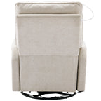 270° Swivel Recliner with USB Ports, Touch Lamp, Side Pocket Storage, and Rocking Base