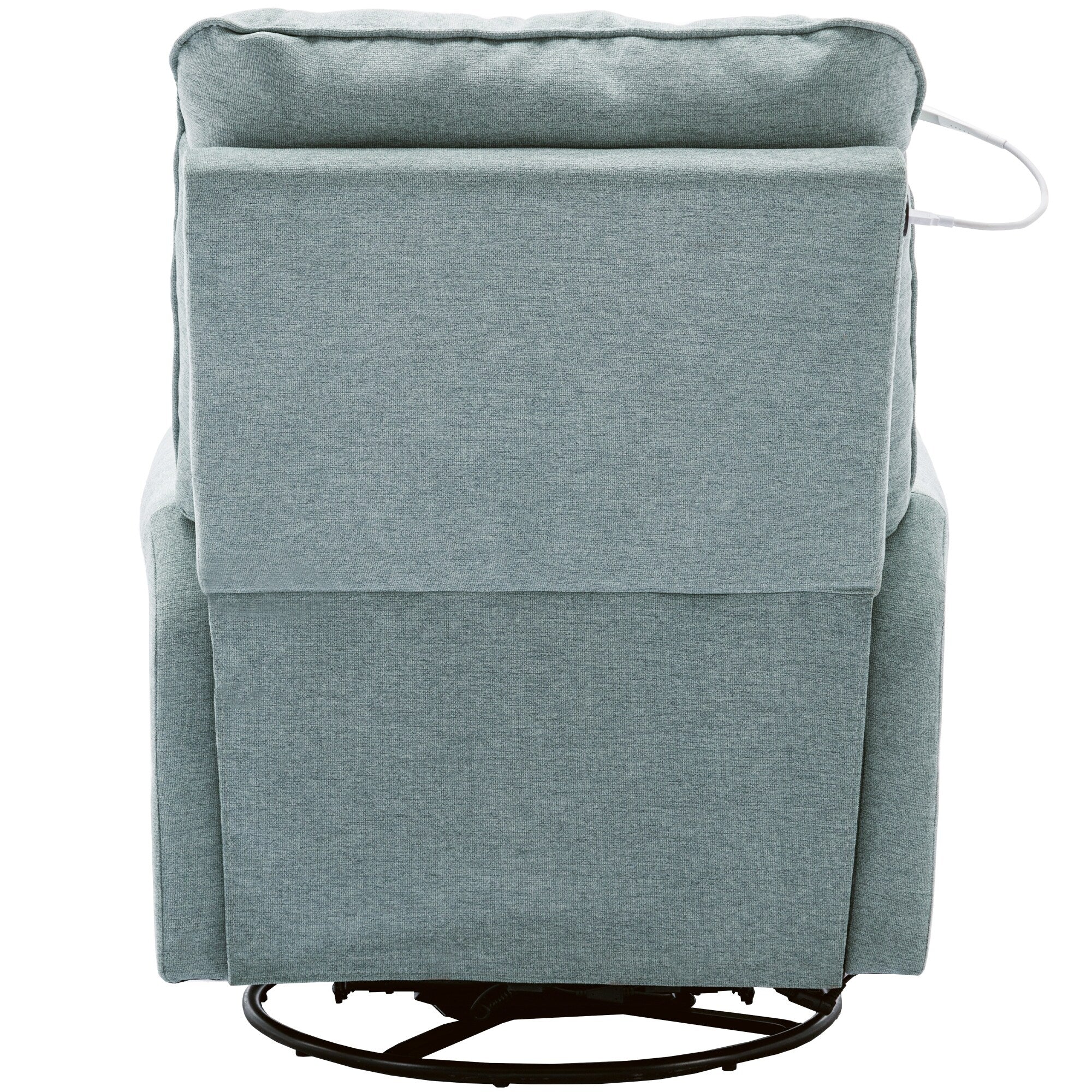 270° Swivel Recliner with USB Ports, Touch Lamp, Side Pocket Storage, and Rocking Base