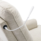 270° Swivel Recliner with USB Ports, Touch Lamp, Side Pocket Storage, and Rocking Base