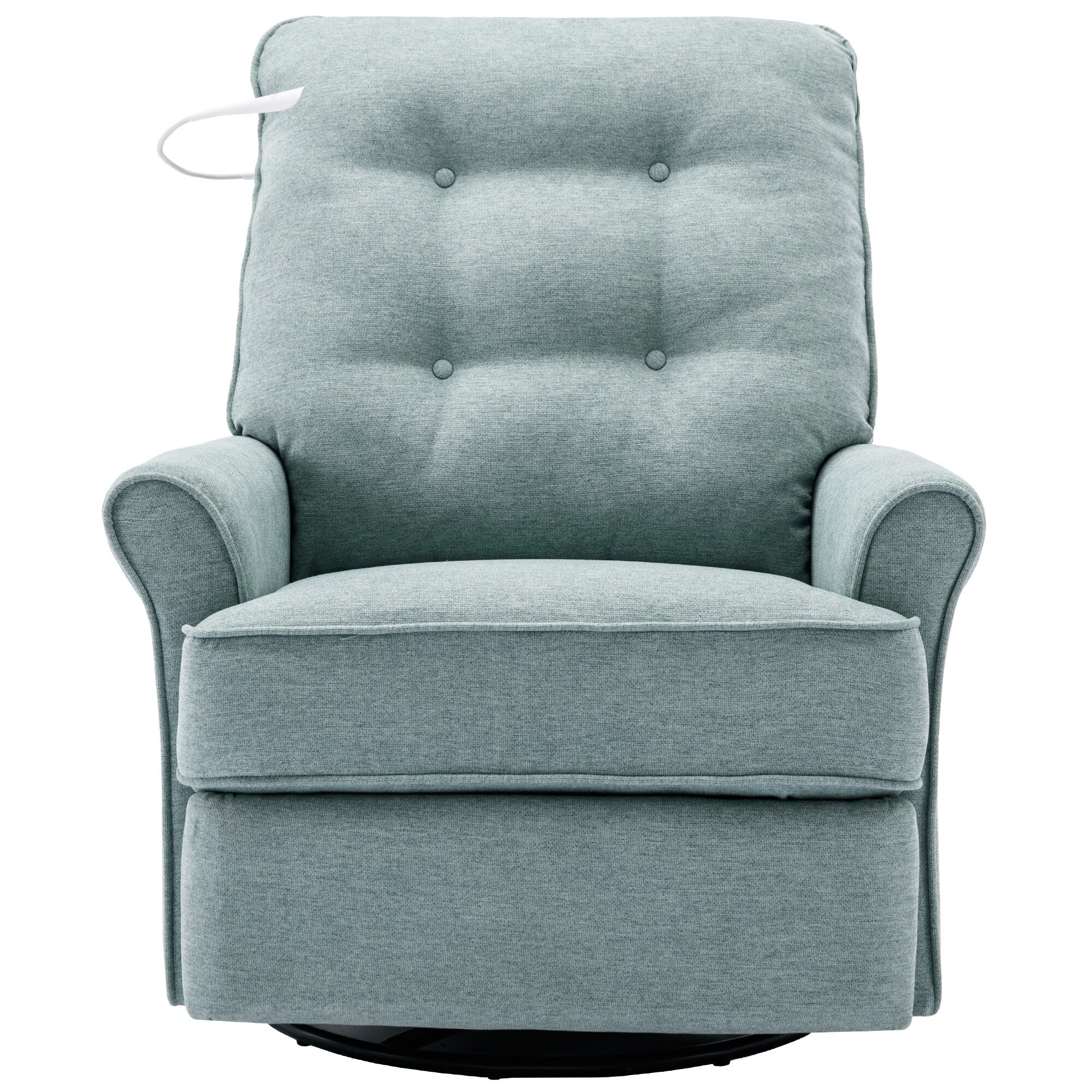 270° Swivel Recliner with USB Ports, Touch Lamp, Side Pocket Storage, and Rocking Base