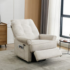 270° Swivel Recliner with USB Ports, Touch Lamp, Side Pocket Storage, and Rocking Base
