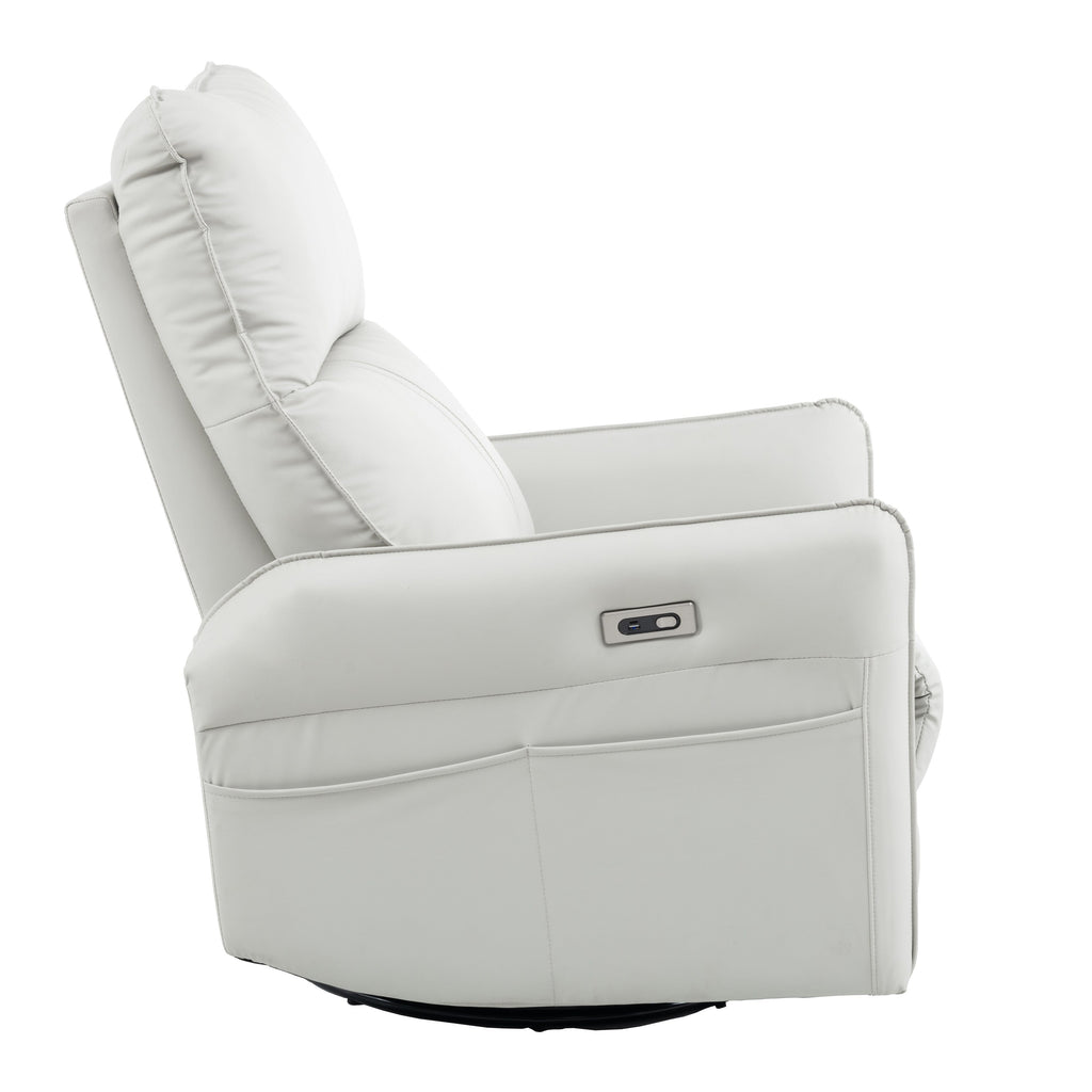 270° Swivel Rocker Power Recliner with USB Ports