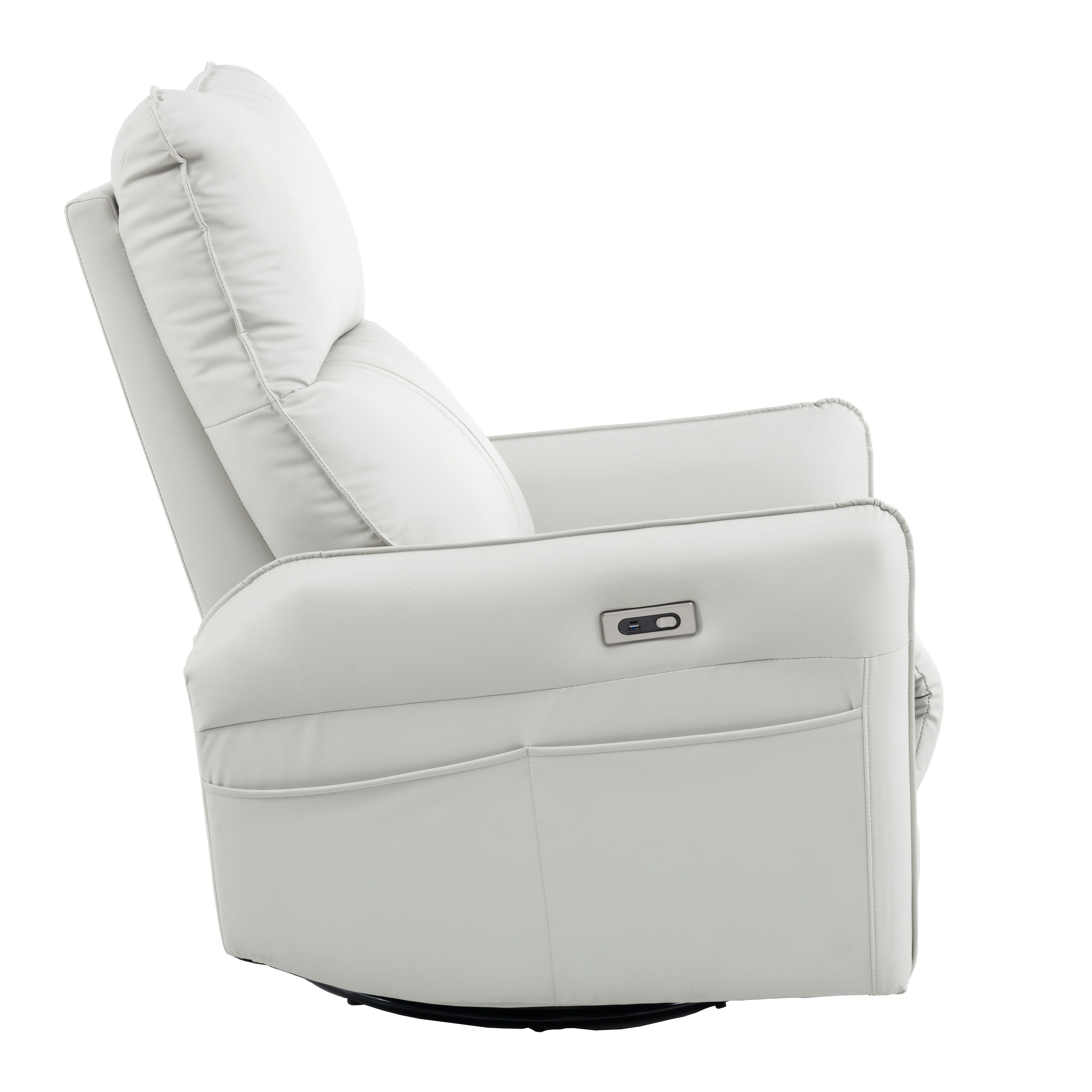 270° Swivel Rocker Power Recliner with USB Ports