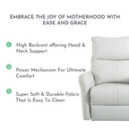 270° Swivel Rocker Power Recliner with USB Ports