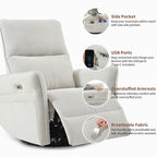270° Swivel Rocker Power Recliner with USB Ports