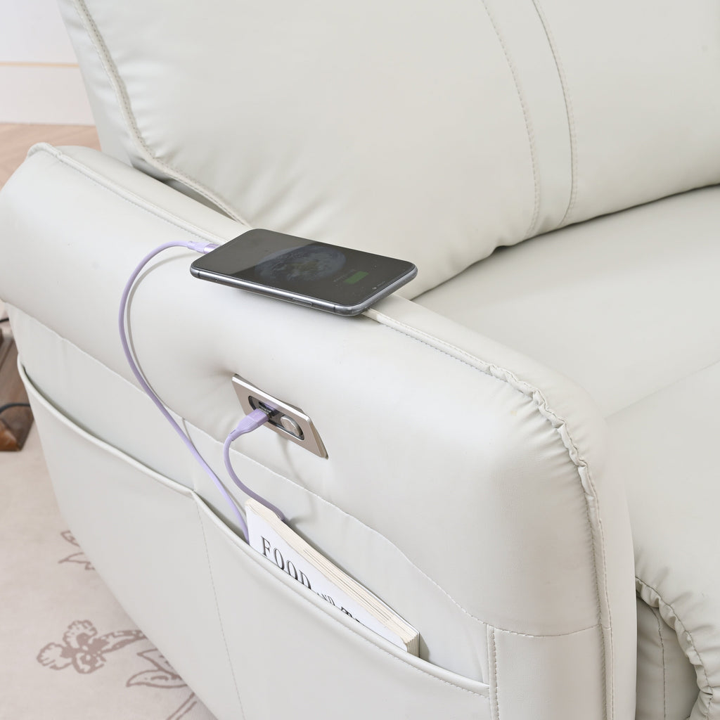 270° Swivel Rocker Power Recliner with USB Ports
