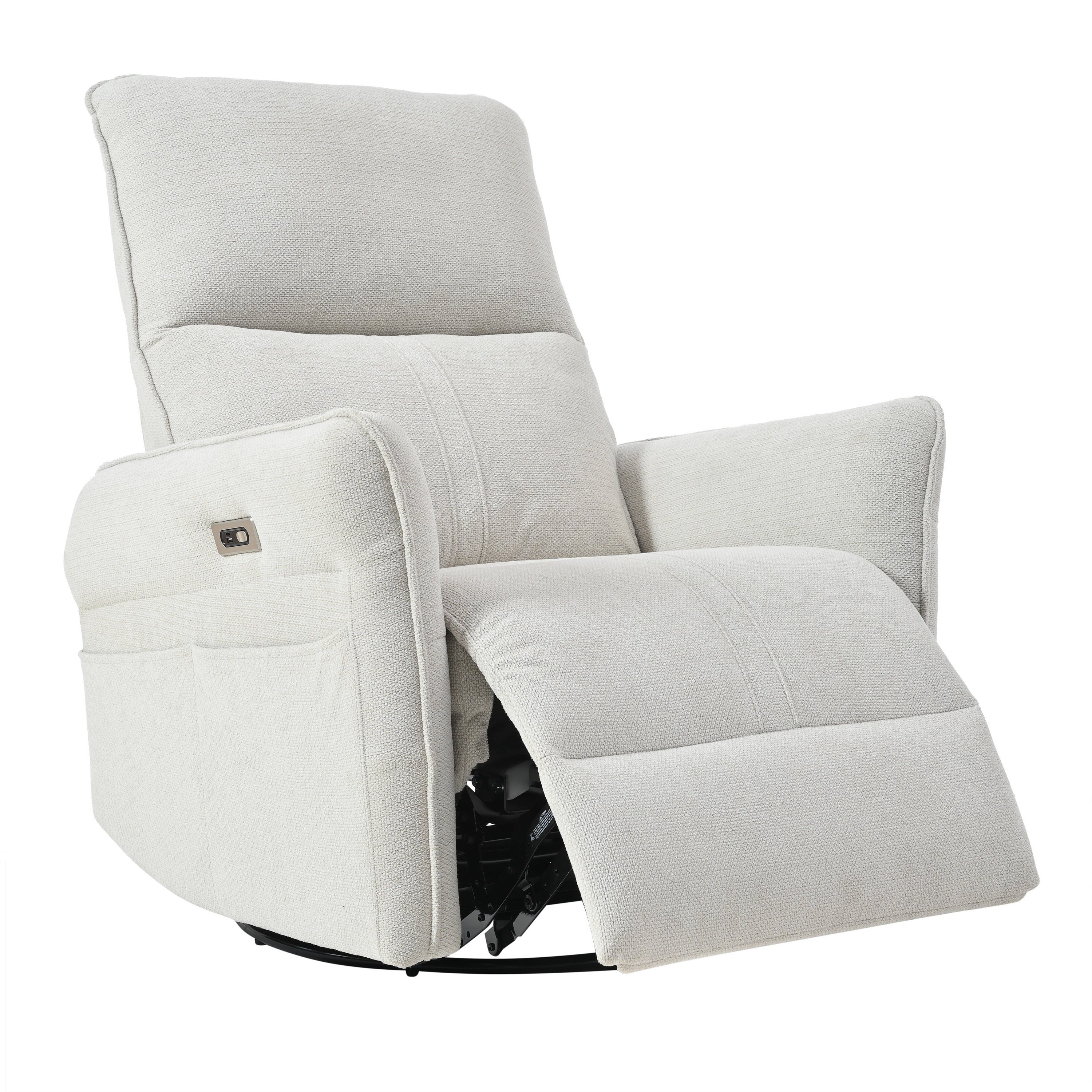 270° Swivel Rocker Power Recliner with USB Ports