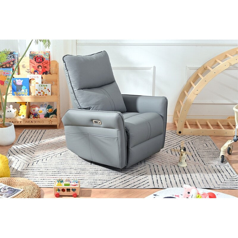 270° Swivel Rocker Power Recliner with USB Ports