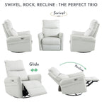 270° Swivel Rocker Power Recliner with USB Ports