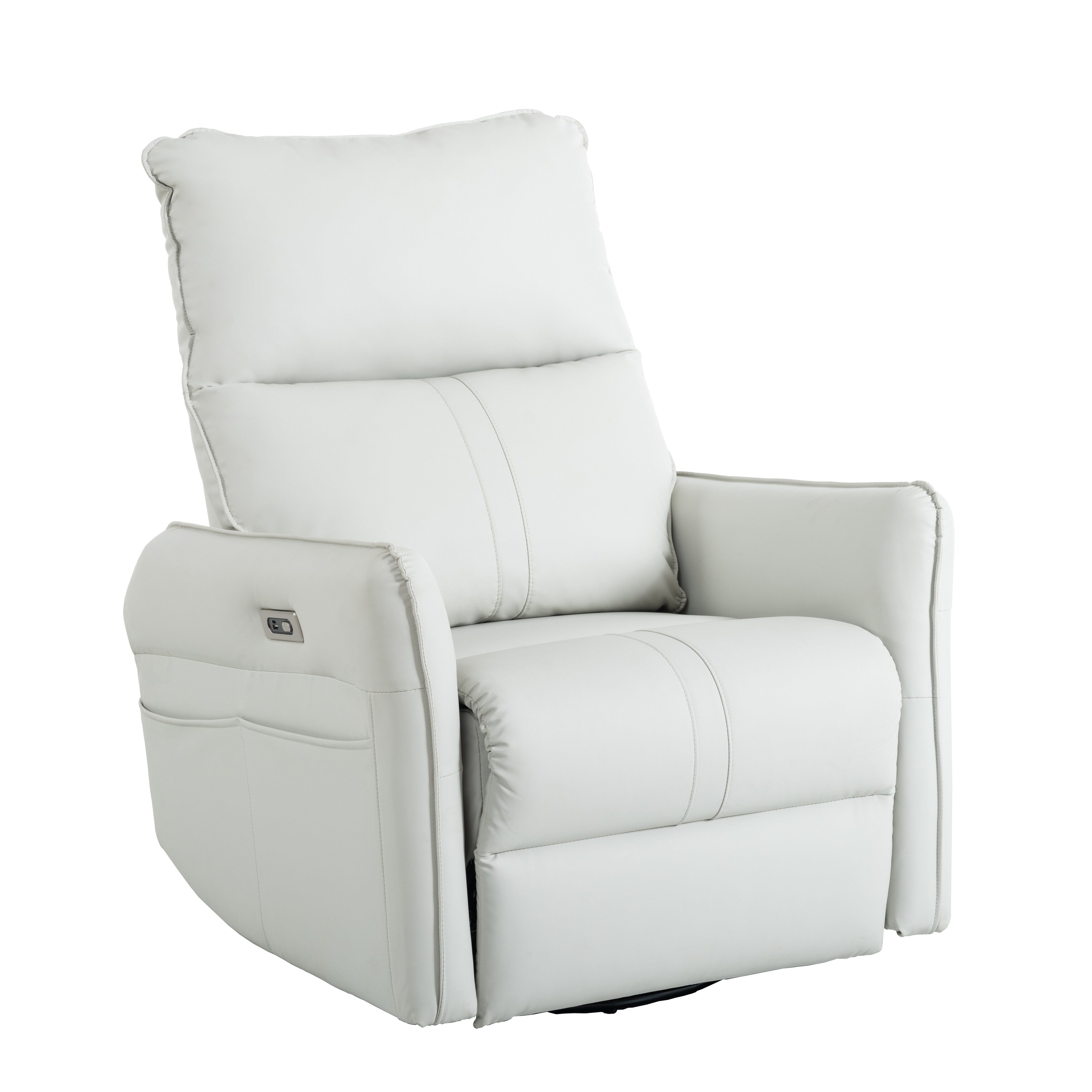 270° Swivel Rocker Power Recliner with USB Ports