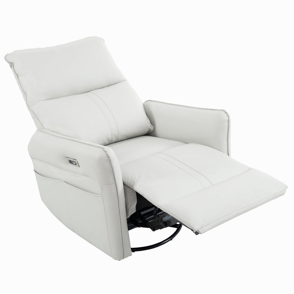 270° Swivel Rocker Power Recliner with USB Ports