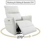 270° Swivel Rocker Power Recliner with USB Ports