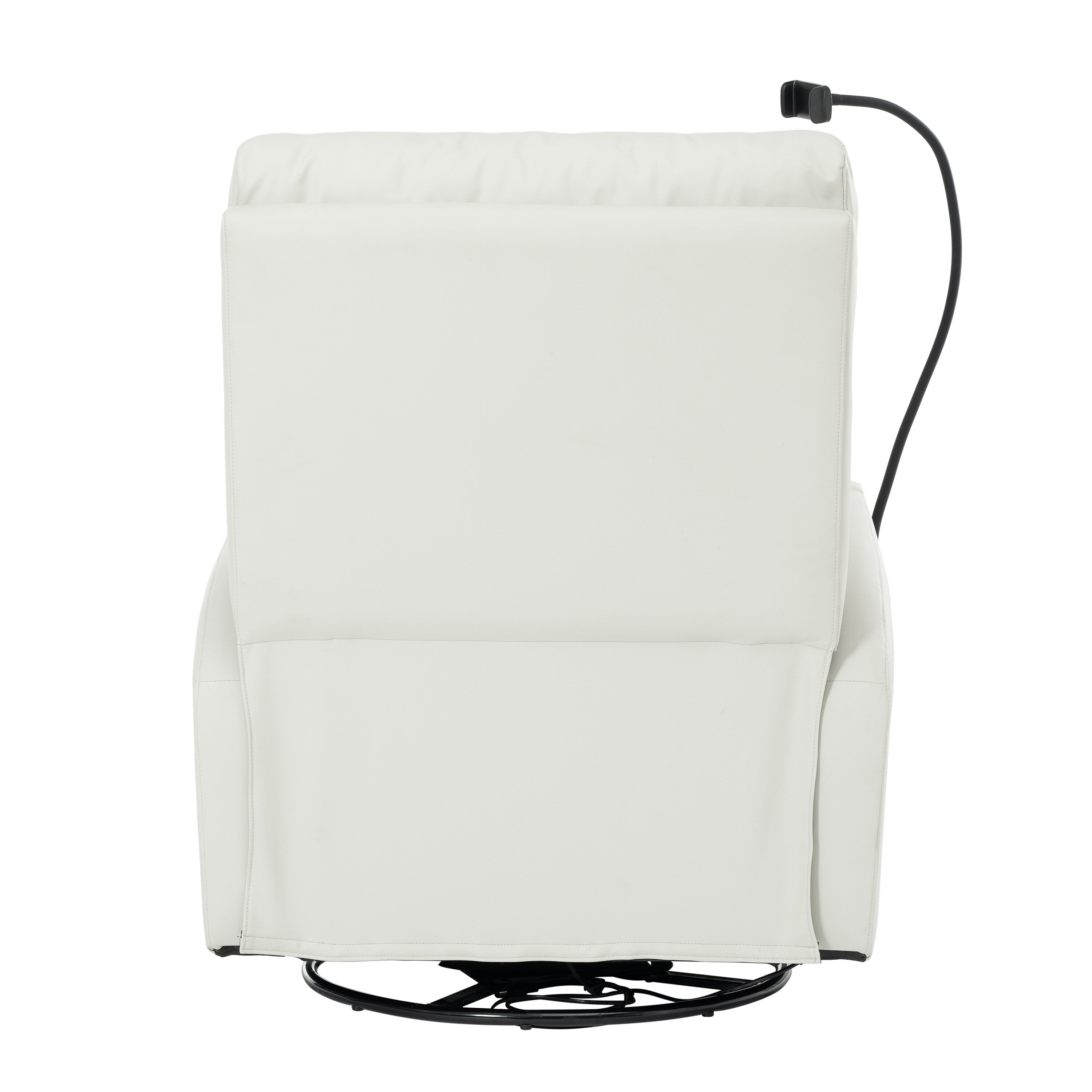 270Â° Swivel Rocking Recliner with USB Ports, Electric Recline, and Overstuffed Comfort for Ultimate Relaxation