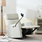 270Â° Swivel Rocking Recliner with USB Ports, Electric Recline, and Overstuffed Comfort for Ultimate Relaxation