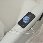 270Â° Swivel Rocking Recliner with USB Ports, Electric Recline, and Overstuffed Comfort for Ultimate Relaxation