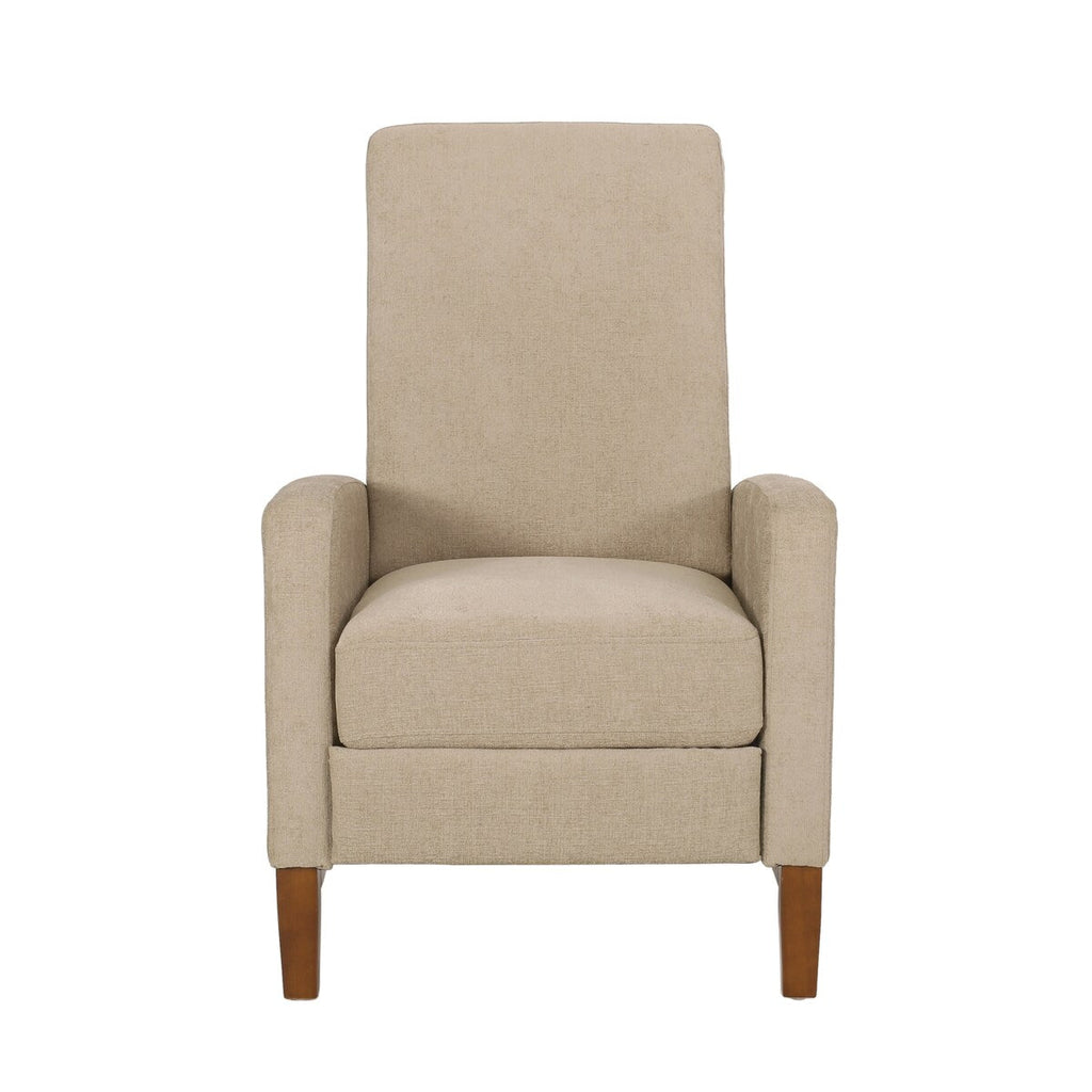 27 Wide Wood Hand Manual Club Recliner Classic Overstuffed Single Recliner Sofa,Living Room Furniture