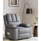 27'' Oversized360° Swivel Recliner Chairs with Heat and Massage