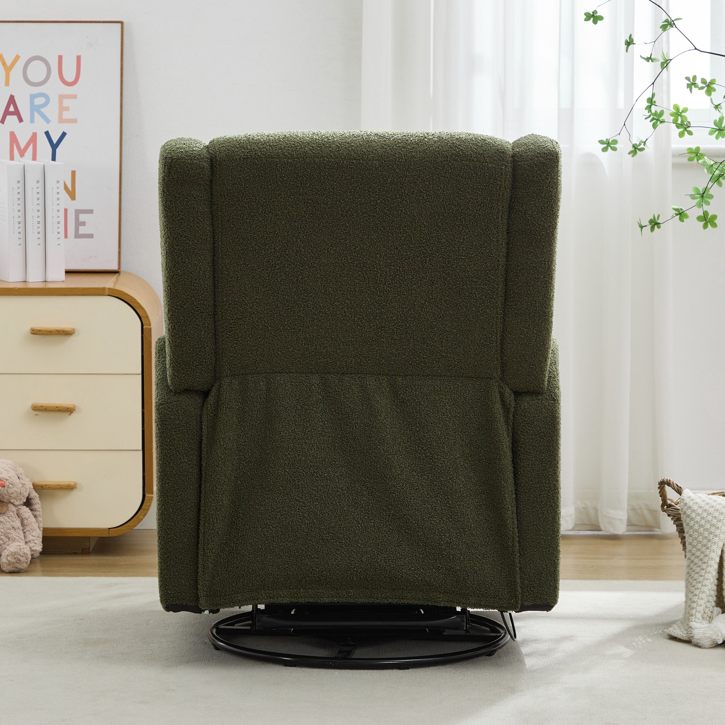 29.5'' Wide Wingback Swivel Rocker Recliner Chair