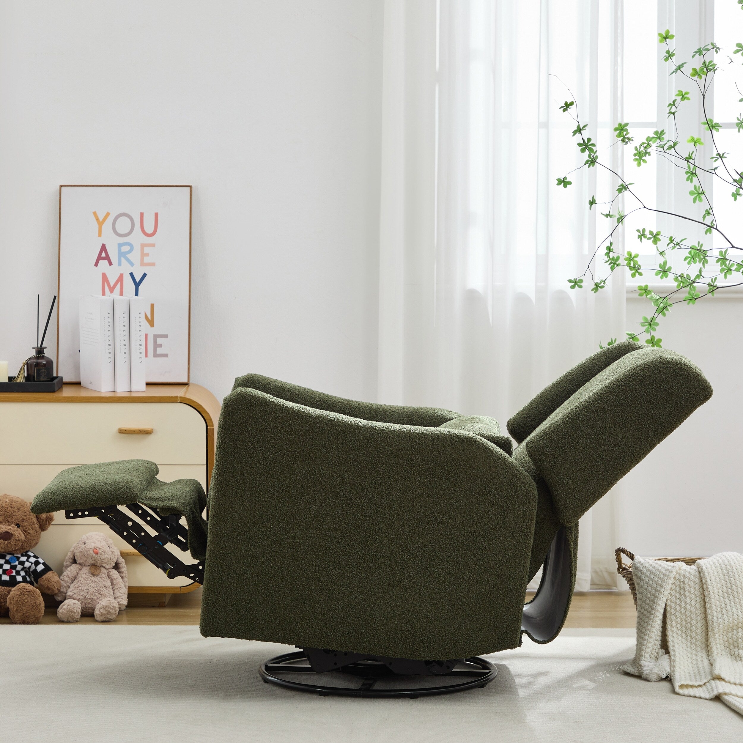 29.5'' Wide Wingback Swivel Rocker Recliner Chair