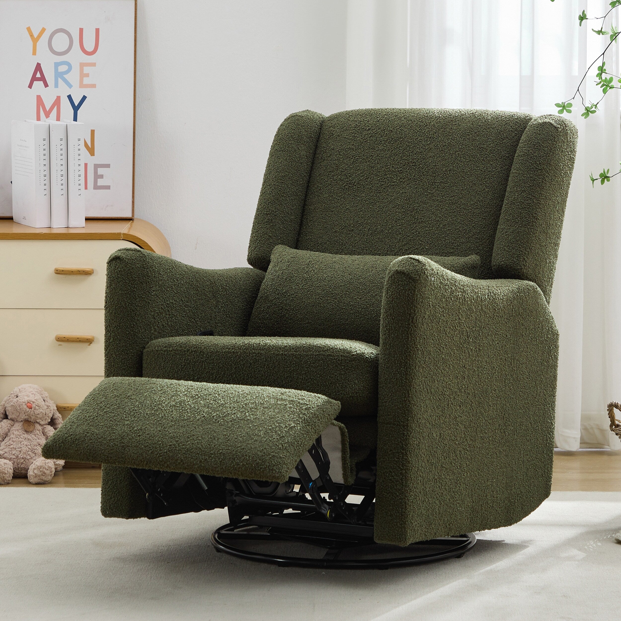 29.5'' Wide Wingback Swivel Rocker Recliner Chair
