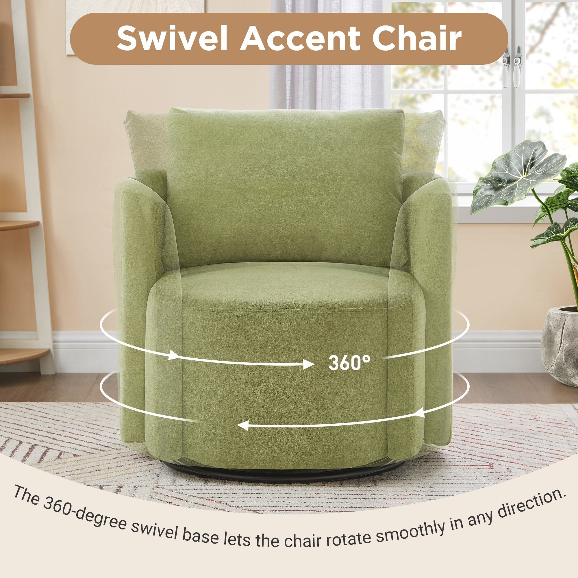 29.9inch Accent Barrel Armchair