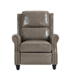 2 Set Manual Pushback Recliner Chair with Nailhead Trim