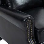 2 Set Manual Pushback Recliner Chair with Nailhead Trim