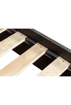 Lit King Cadenza en acacia noir