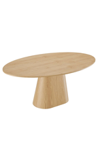 Table à manger ronde Quillon 75, chêne