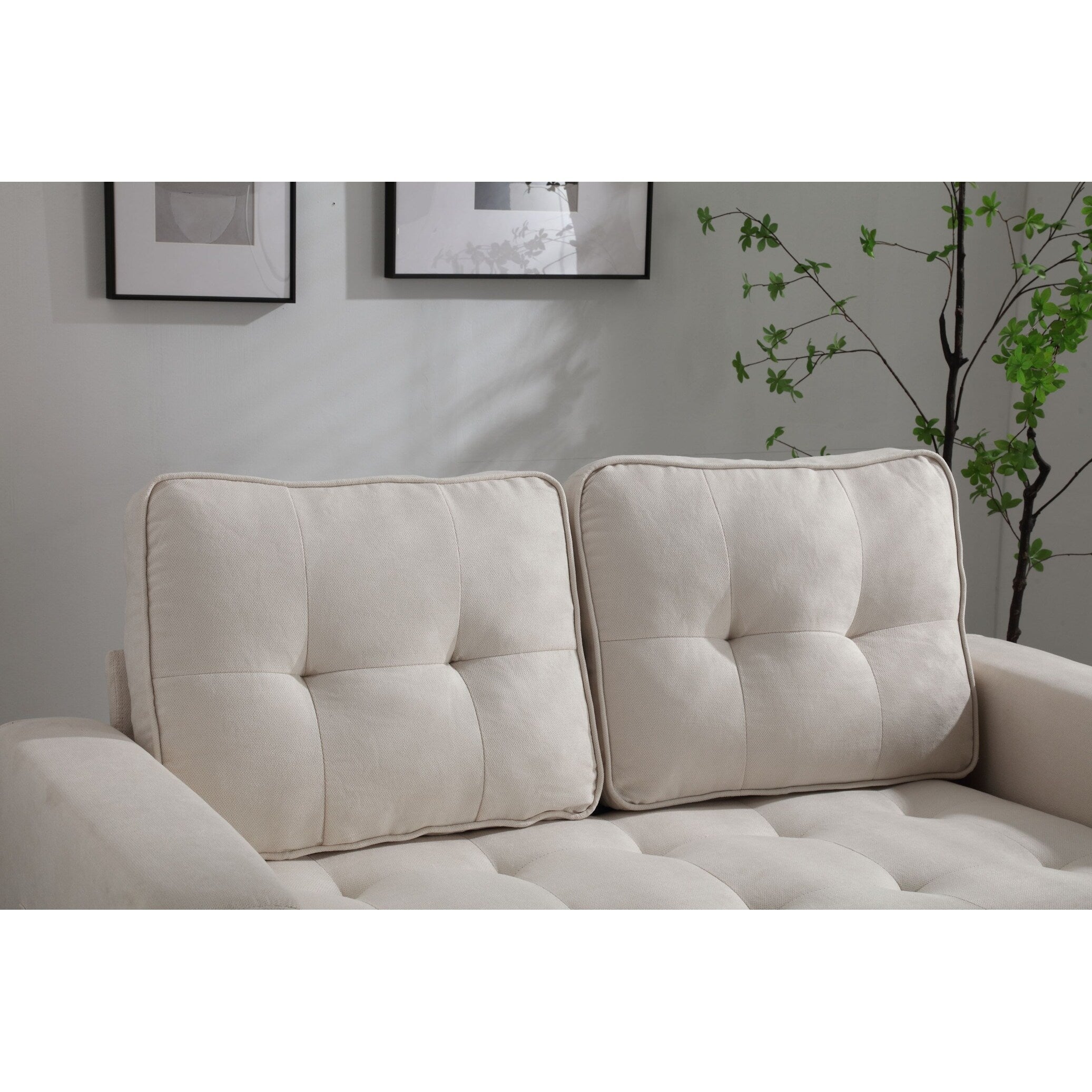 3 Fold Convertible Futon Couch Sleeper Sofa Bed