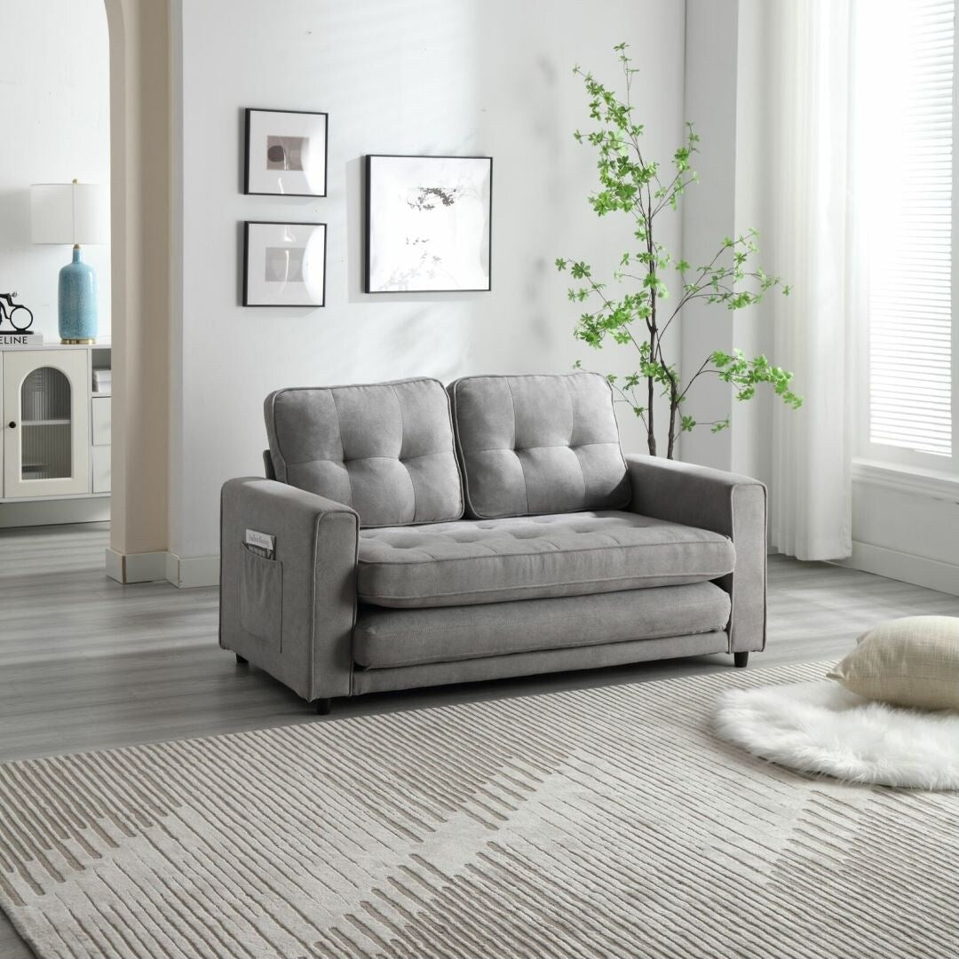 3 Fold Sofa Convertible Futon Couch sleeper sofabed Pull Out Couch Bed
