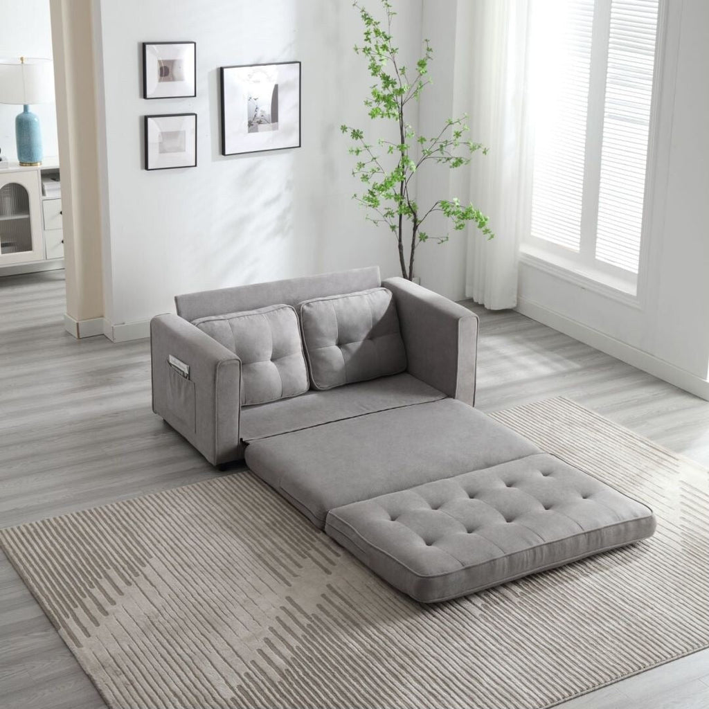 3 Fold Sofa Convertible Futon Couch sleeper sofabed Pull Out Couch Bed