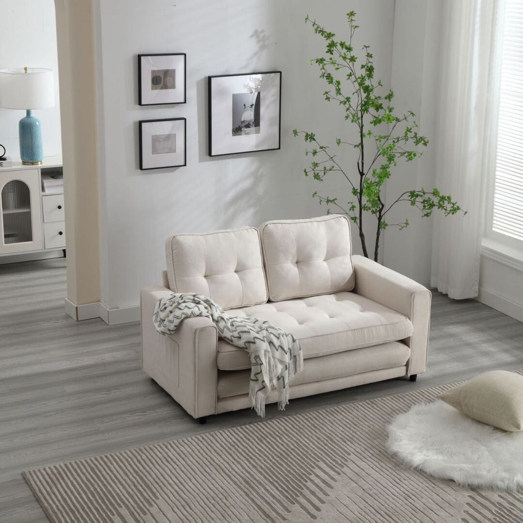 3 Fold Sofa Convertible Futon Couch sleeper sofabed Pull Out Couch Bed