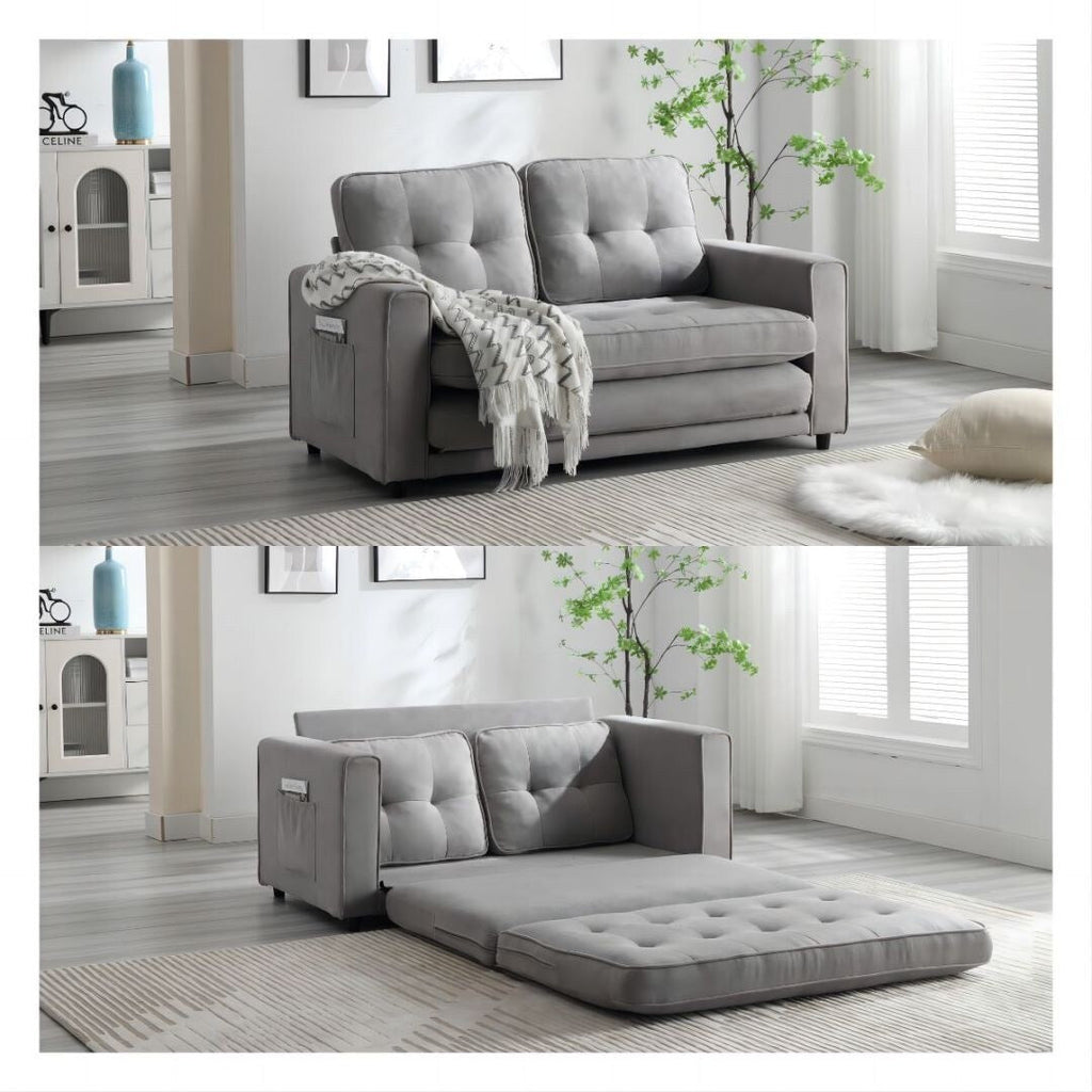 3 Fold Sofa Convertible Futon Couch sleeper sofabed Pull Out Couch Bed