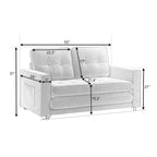 3 Fold Sofa Convertible Futon Couch sleeper sofabed Pull Out Couch Bed