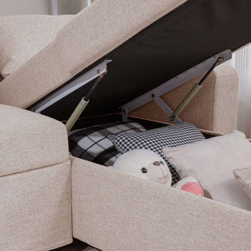 3 in 1 Pull Out Couch Bed Sofa Bed with USB Ports & Cup Holders